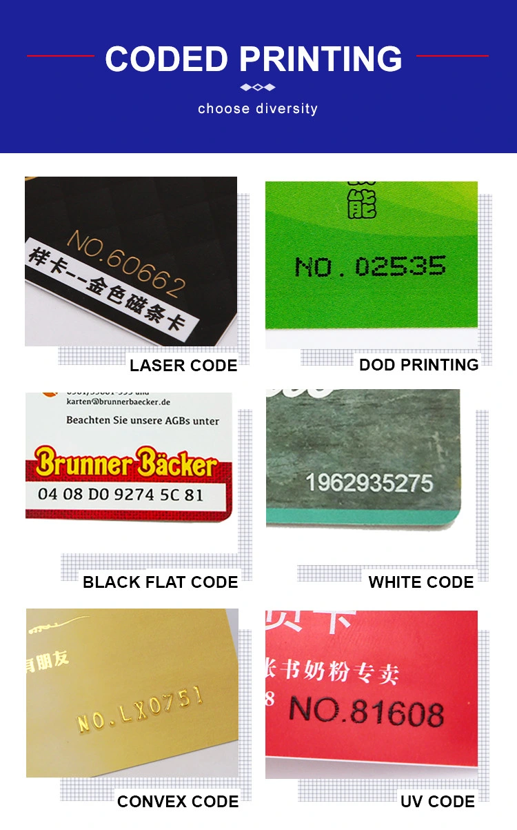 Cmyk Printing Plastic PVC Membership Cards
