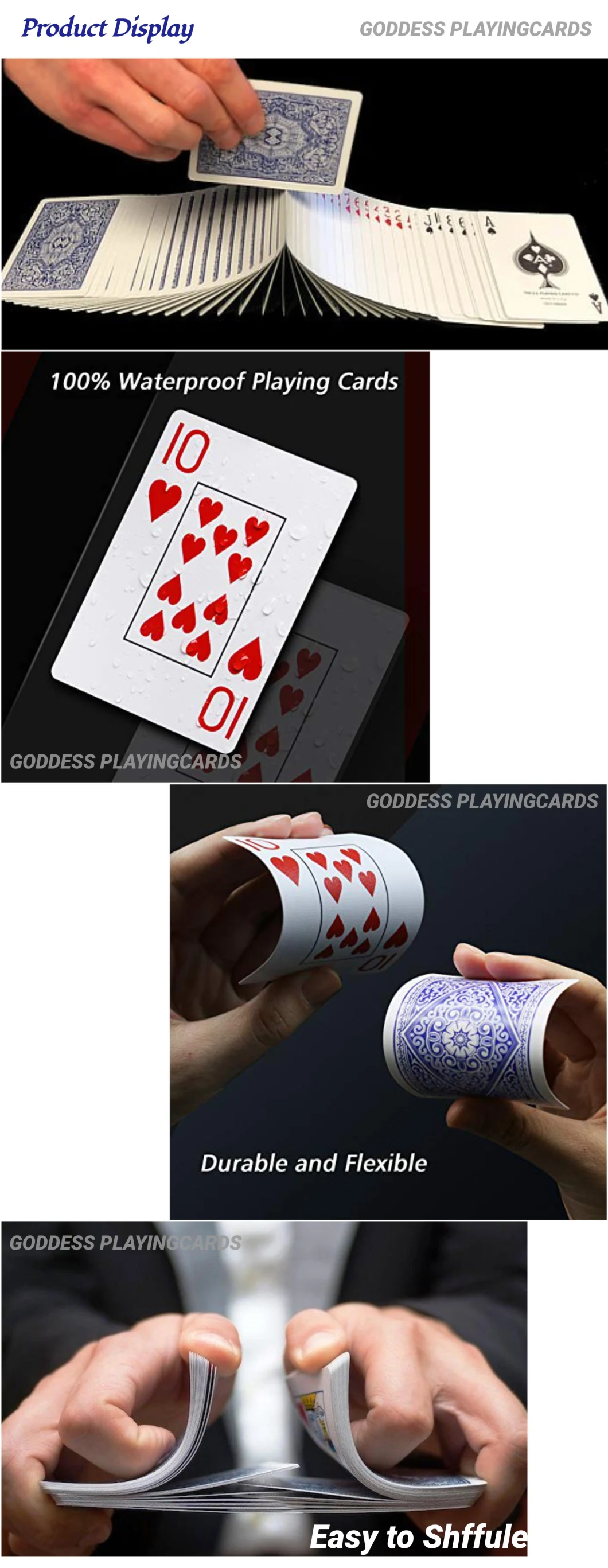 Professional Playing Card Plastic Poker Playing Cards