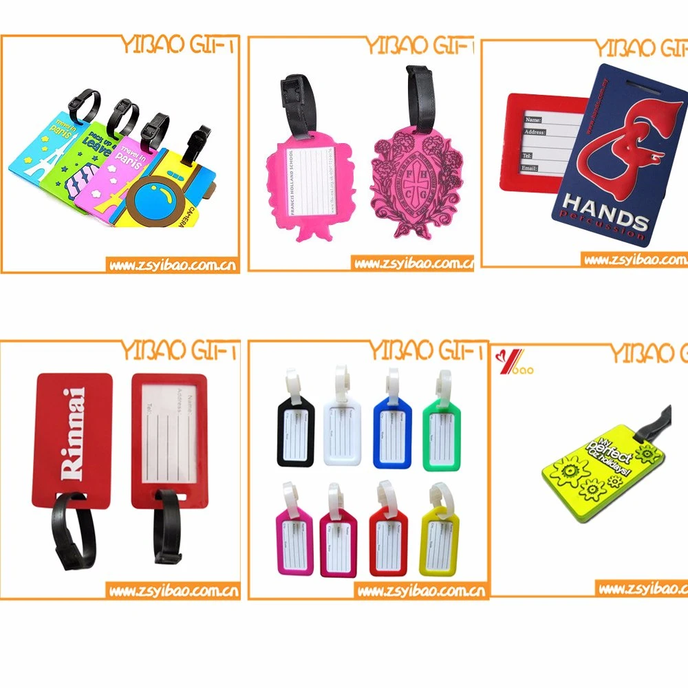 Custom Soft PVC Luggage Key Tag for Promotion Gifts