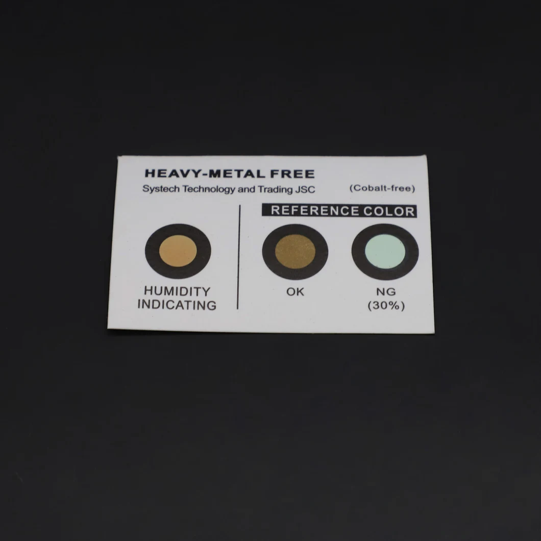 Brown to Azure Cobalt Free Heavy Metal Free Humidity Indicator Cards