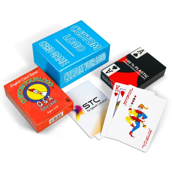 Regalo de publicidad personalizado, cartas de juego de Tarot, cartas educativas para niños, cartas de póquer, Casino de PVC, papel de bicicleta, naipes de plástico