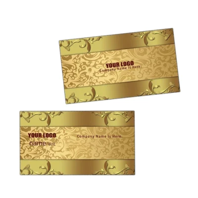 Metal dorado personalizado barato de acero inoxidable/negro/tarjeta de visita