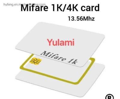 Tarjeta inteligente RFID de alta frecuencia Hf en blanco de proximidad PVC IC sin contacto MIFARE 1K/4K 13,56 MHz IC Chip Card